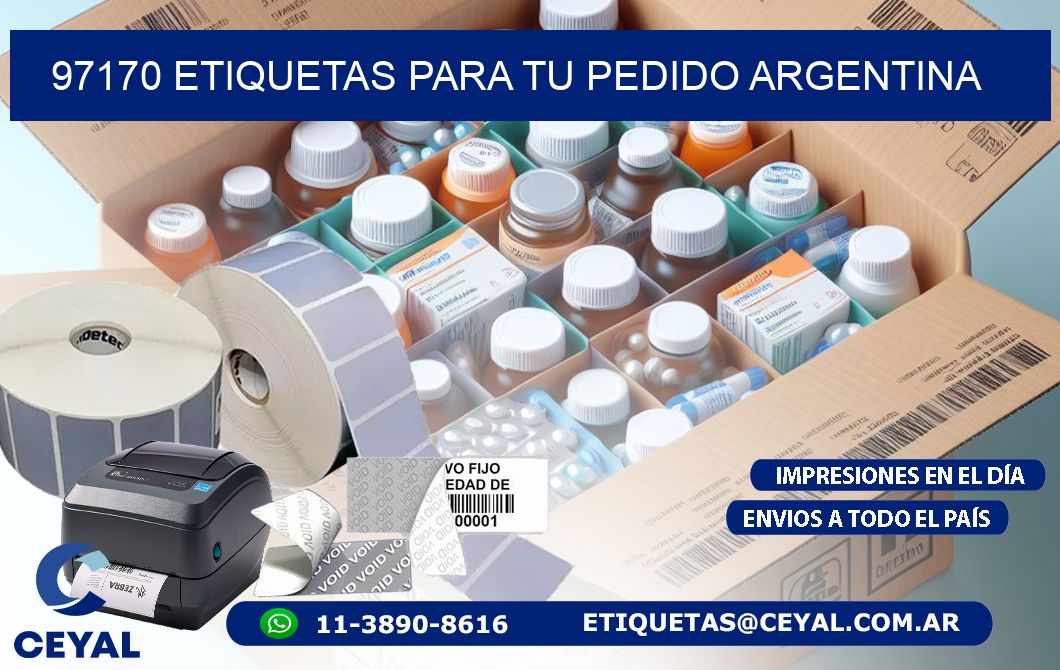 97170 ETIQUETAS PARA TU PEDIDO ARGENTINA