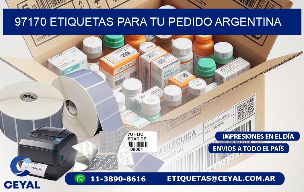 97170 ETIQUETAS PARA TU PEDIDO ARGENTINA