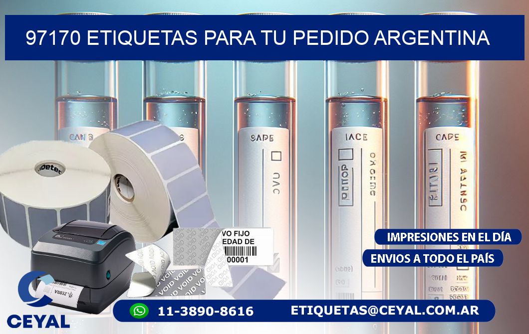 97170 ETIQUETAS PARA TU PEDIDO ARGENTINA