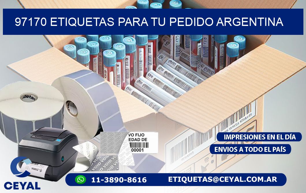 97170 ETIQUETAS PARA TU PEDIDO ARGENTINA
