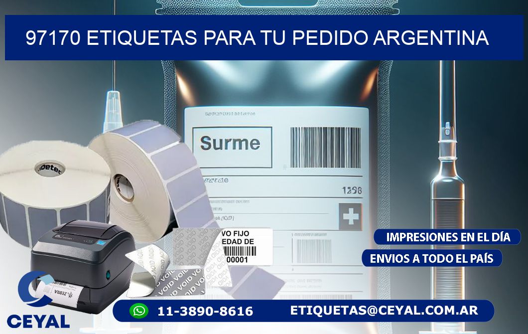 97170 ETIQUETAS PARA TU PEDIDO ARGENTINA