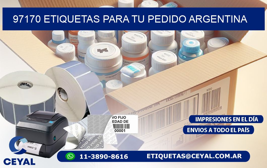 97170 ETIQUETAS PARA TU PEDIDO ARGENTINA