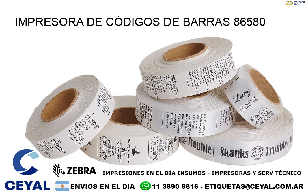 IMPRESORA DE CÓDIGOS DE BARRAS 86580