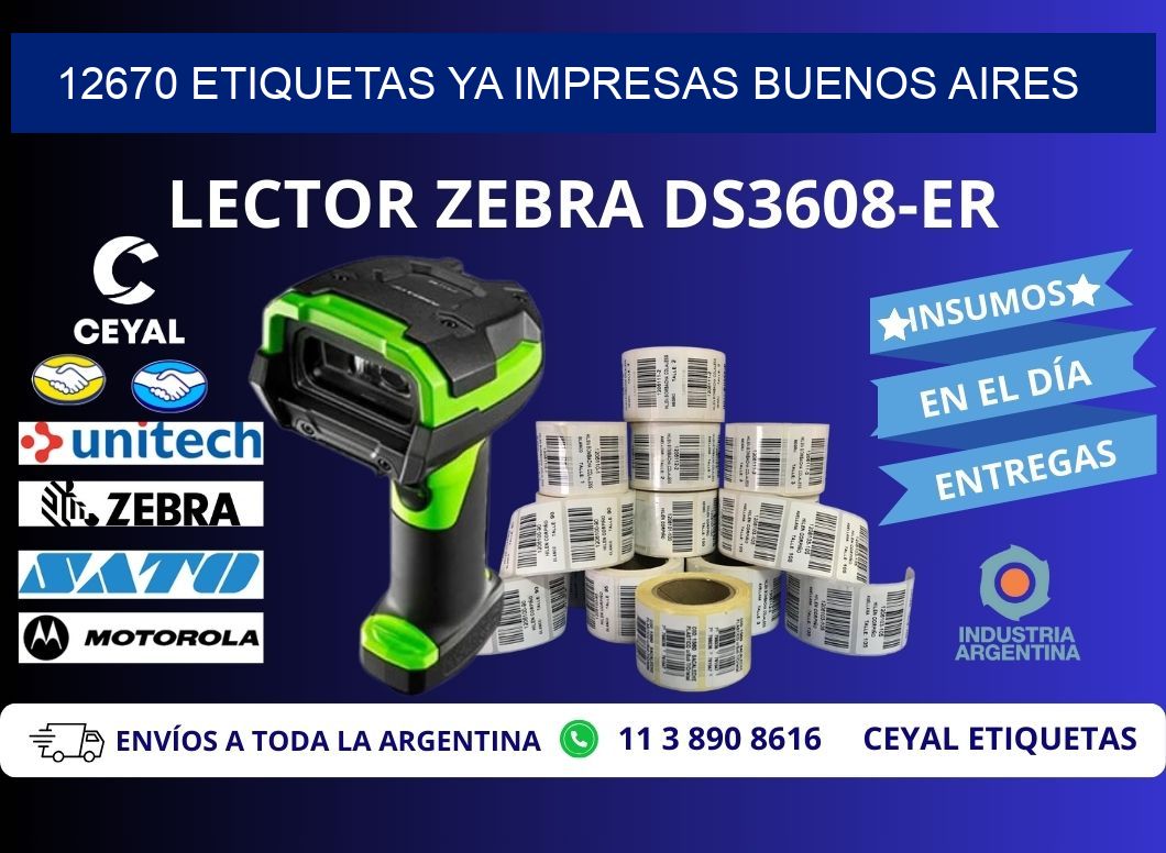 12670 ETIQUETAS YA IMPRESAS BUENOS AIRES