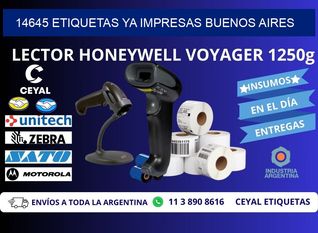 14645 ETIQUETAS YA IMPRESAS BUENOS AIRES