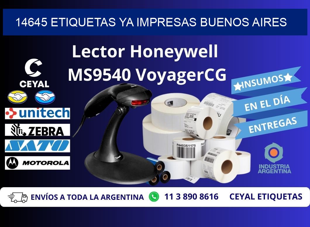 14645 ETIQUETAS YA IMPRESAS BUENOS AIRES