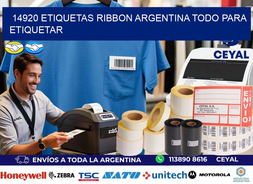 14920 etiquetas ribbon argentina TODO PARA ETIQUETAR