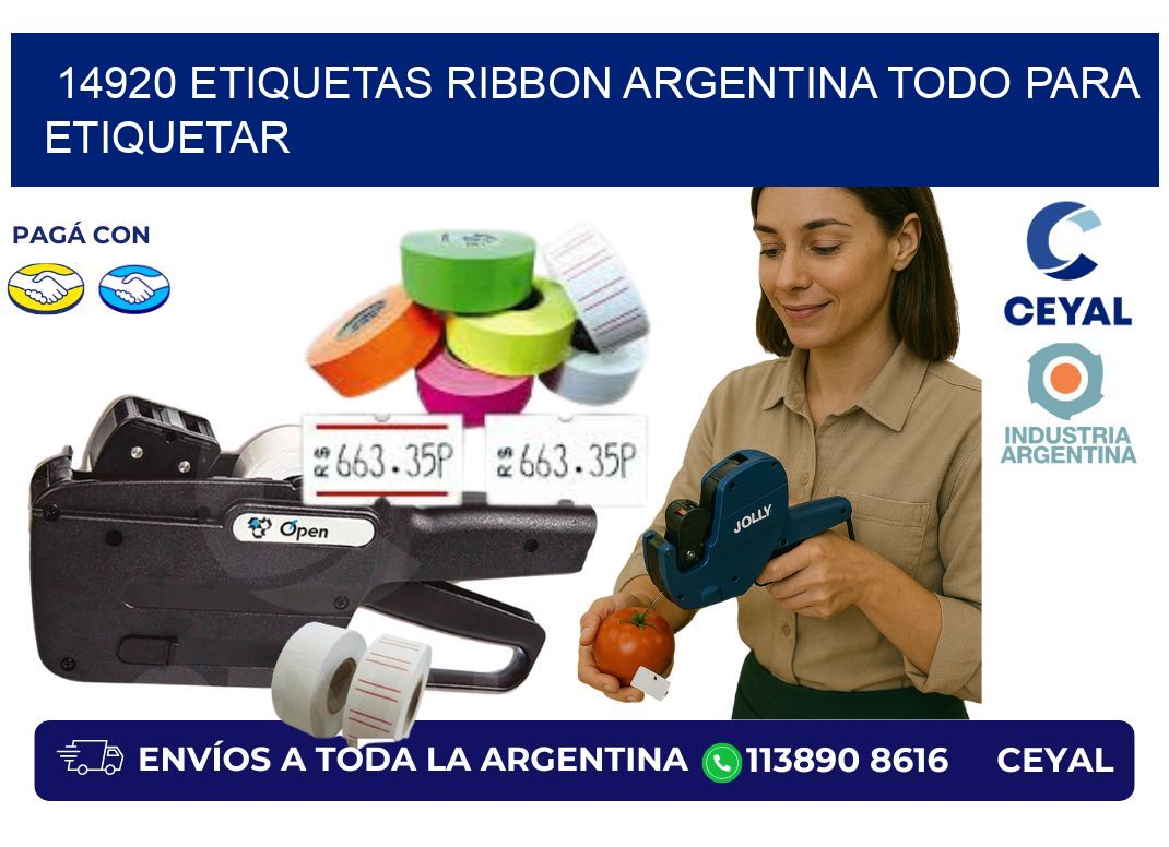 14920 etiquetas ribbon argentina TODO PARA ETIQUETAR