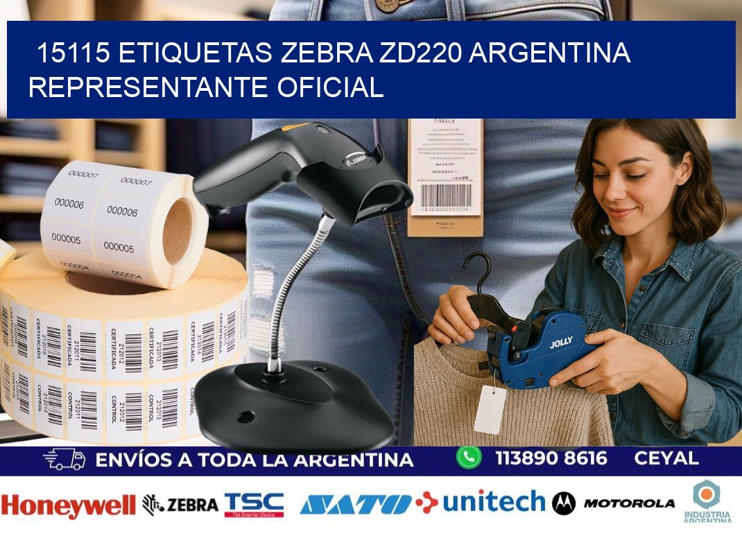 15115 etiquetas zebra zd220 argentina REPRESENTANTE OFICIAL