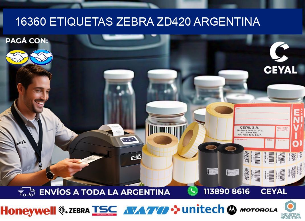 16360 etiquetas zebra zd420 argentina