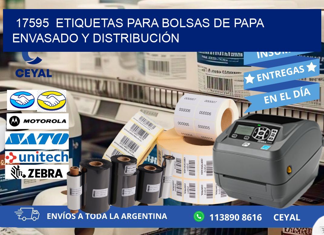 17595  ETIQUETAS PARA BOLSAS DE PAPA ENVASADO Y DISTRIBUCIÓN