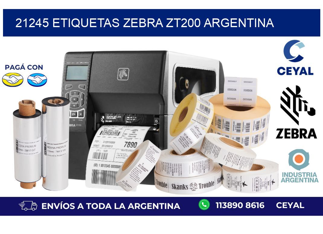 21245 etiquetas zebra zt200 argentina