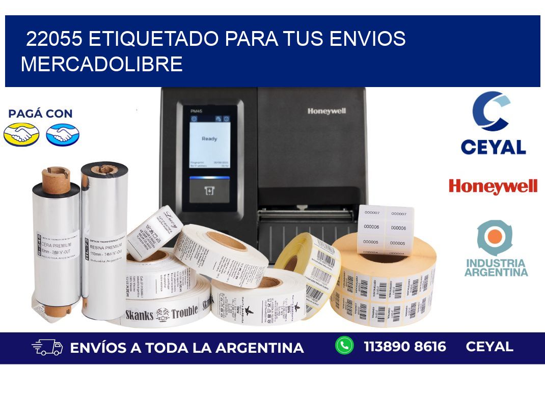 22055 ETIQUETADO PARA TUS ENVIOS MERCADOLIBRE