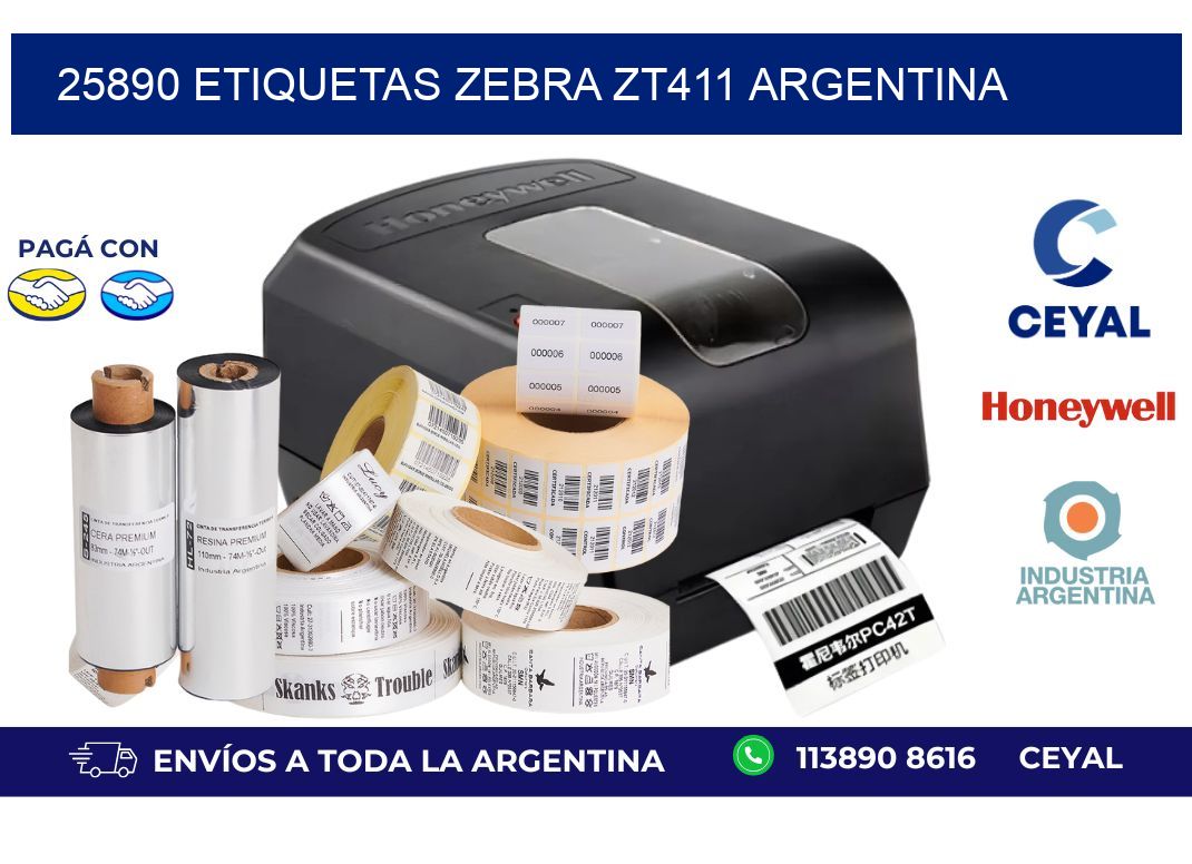 25890 etiquetas zebra zt411 argentina