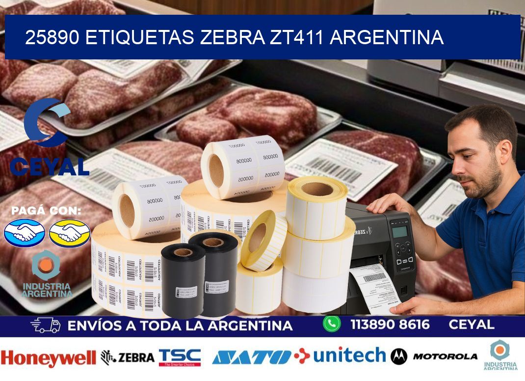 25890 etiquetas zebra zt411 argentina