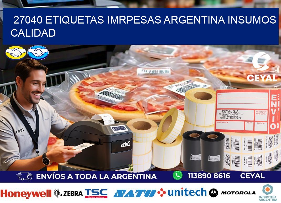 27040 etiquetas imrpesas argentina INSUMOS CALIDAD
