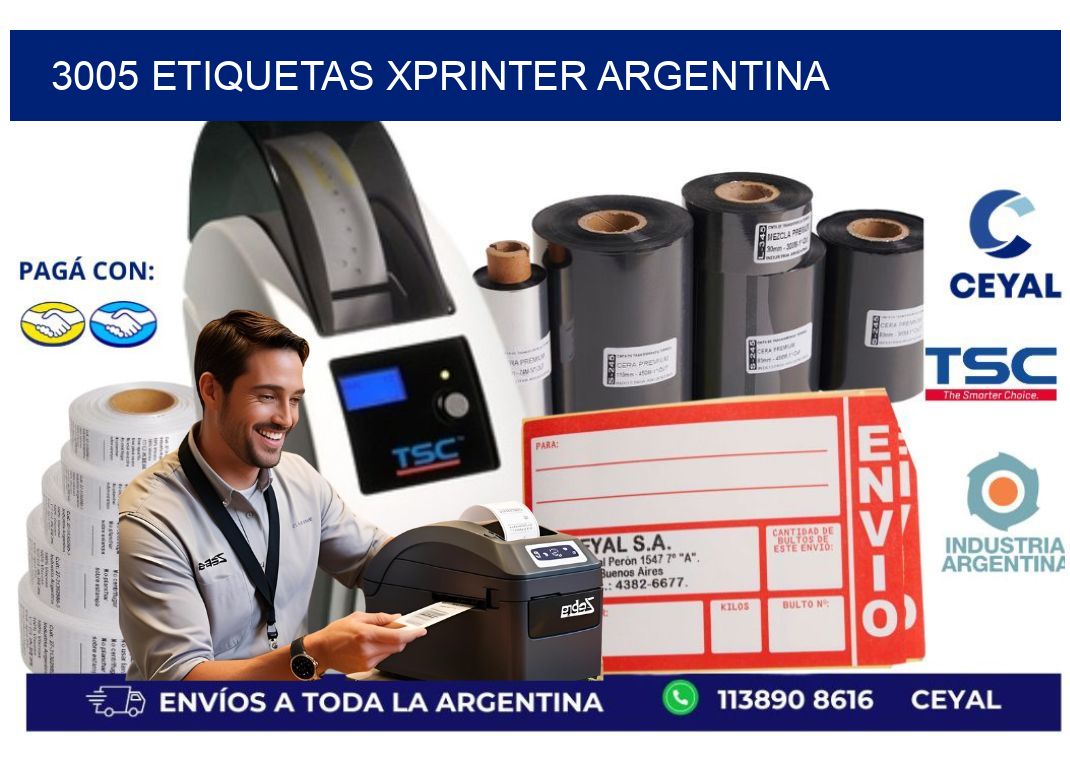 3005 etiquetas xprinter argentina