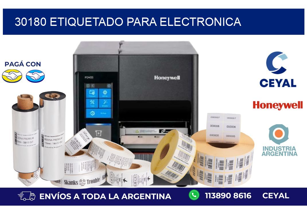 30180 ETIQUETADO PARA ELECTRONICA