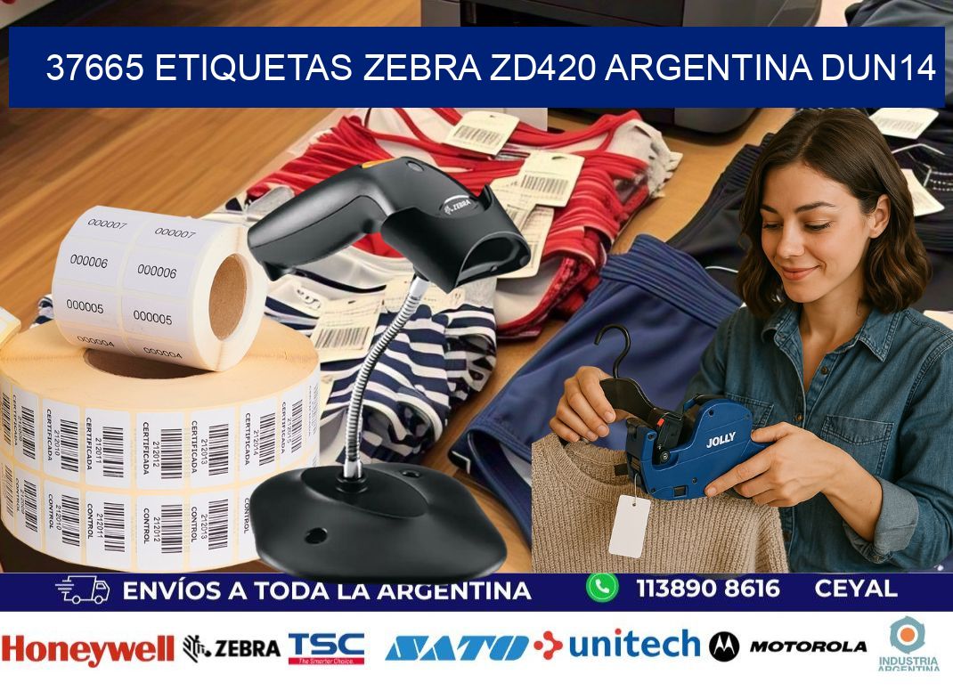 37665 etiquetas zebra zd420 argentina DUN14