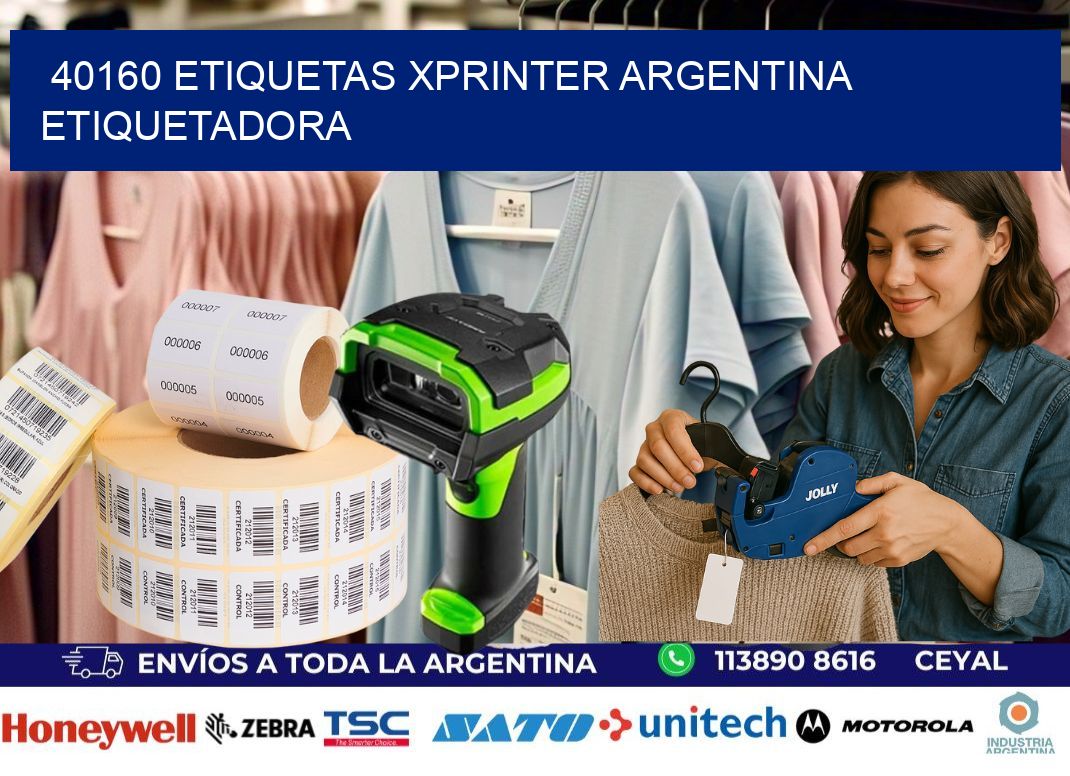 40160 etiquetas xprinter argentina ETIQUETADORA