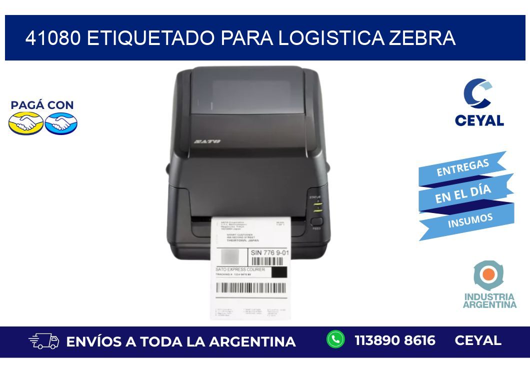 41080 ETIQUETADO PARA LOGISTICA ZEBRA