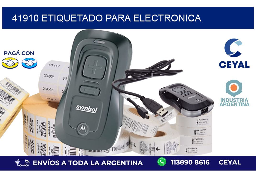 41910 ETIQUETADO PARA ELECTRONICA