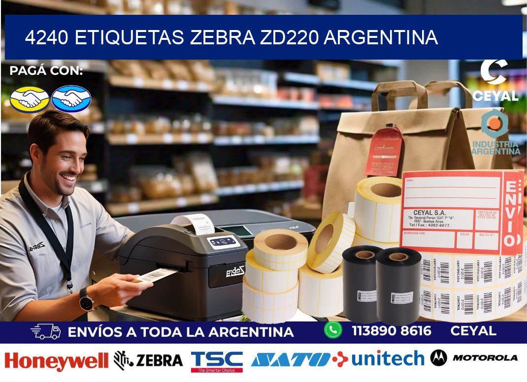4240 etiquetas zebra zd220 argentina