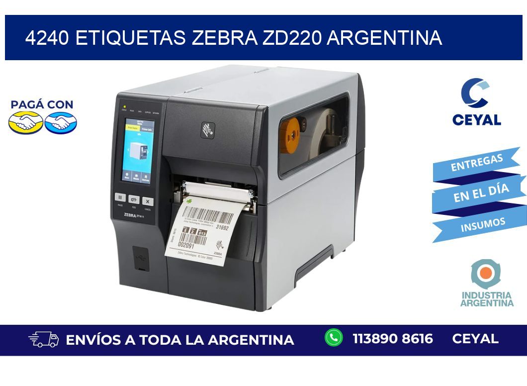 4240 etiquetas zebra zd220 argentina