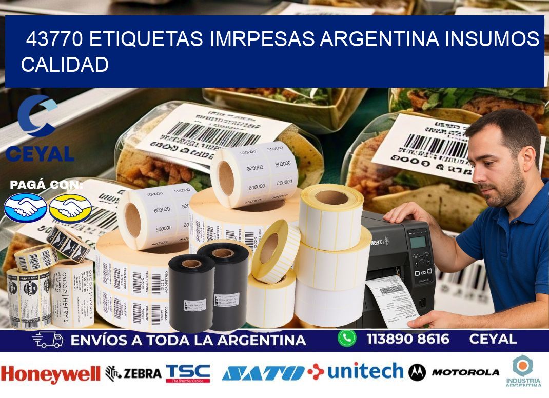 43770 etiquetas imrpesas argentina INSUMOS CALIDAD