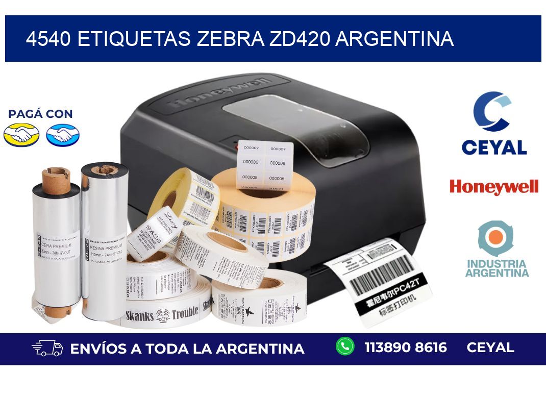4540 etiquetas zebra zd420 argentina