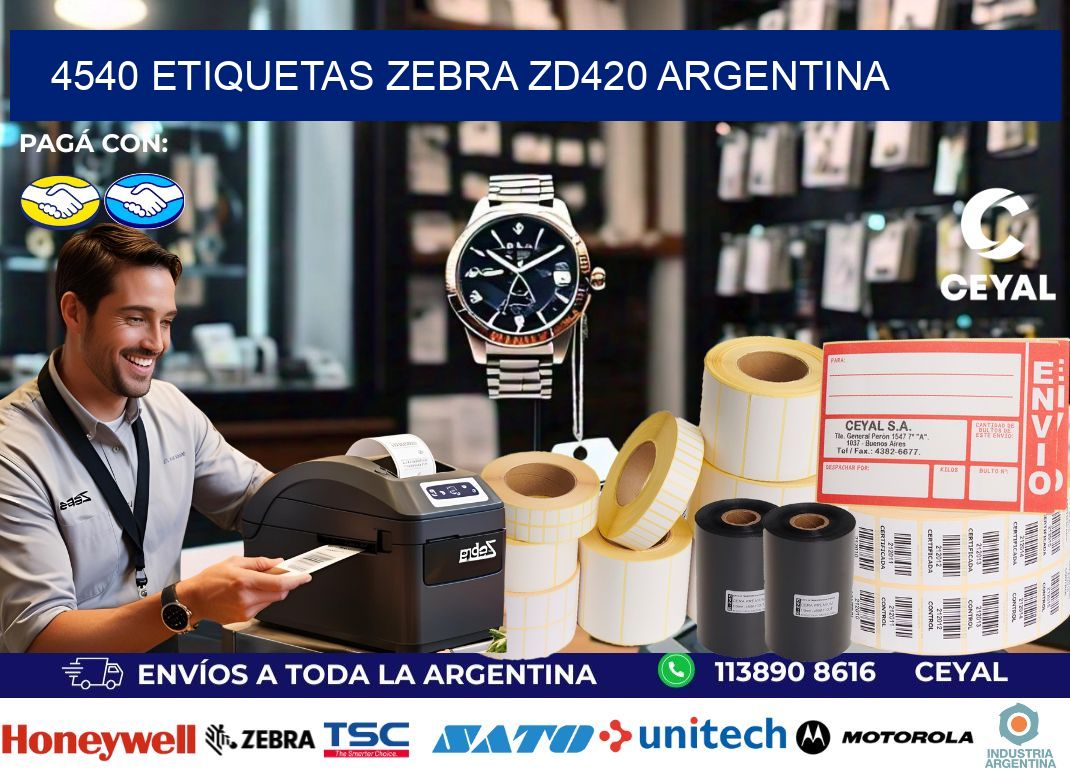 4540 etiquetas zebra zd420 argentina