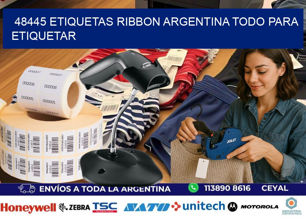 48445 etiquetas ribbon argentina TODO PARA ETIQUETAR