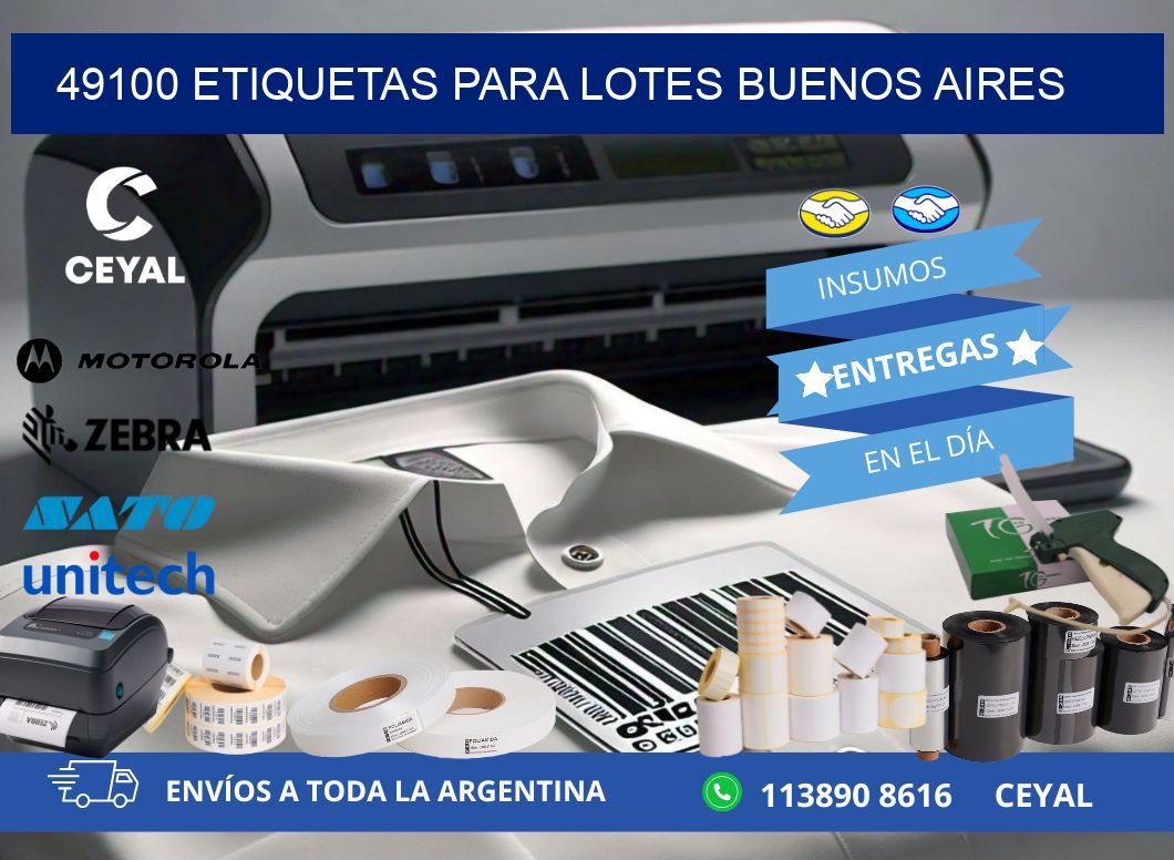49100 ETIQUETAS PARA LOTES BUENOS AIRES