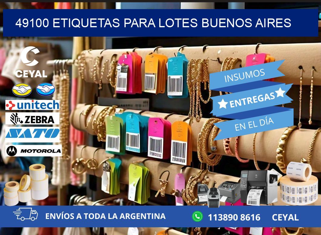 49100 ETIQUETAS PARA LOTES BUENOS AIRES