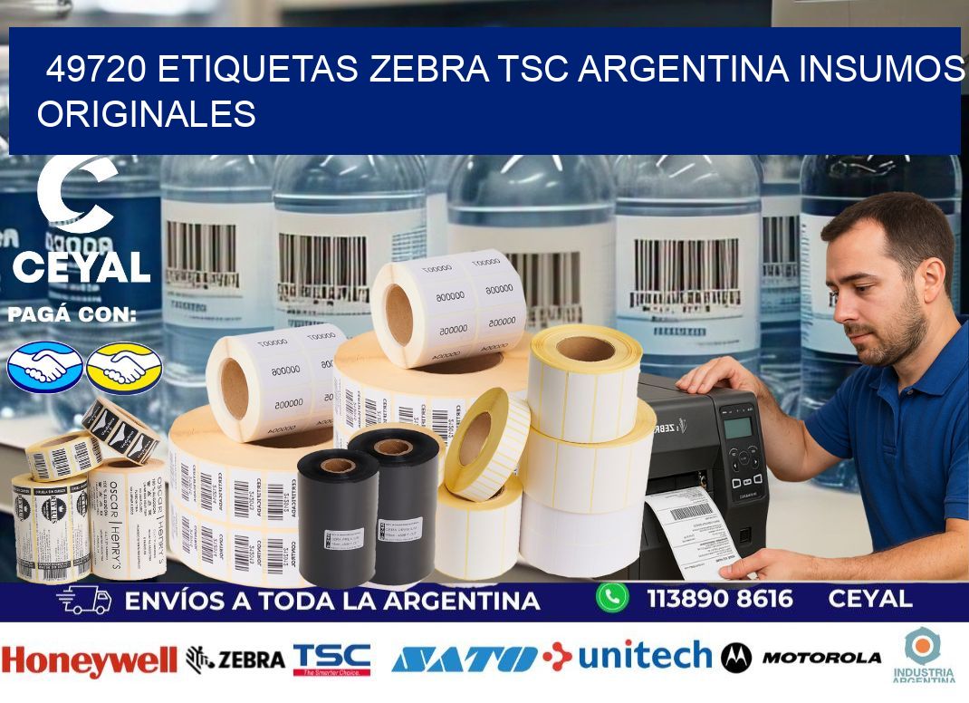 49720 etiquetas zebra tsc argentina INSUMOS ORIGINALES