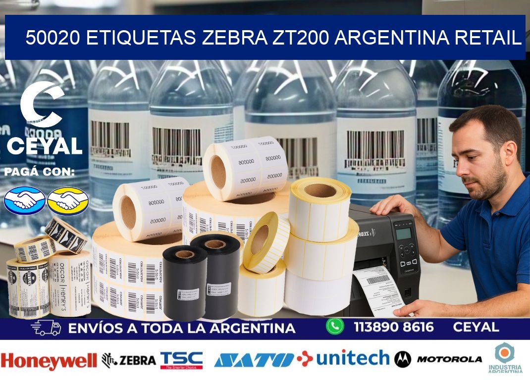 50020 etiquetas zebra zt200 argentina RETAIL