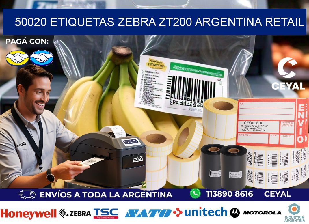 50020 etiquetas zebra zt200 argentina RETAIL