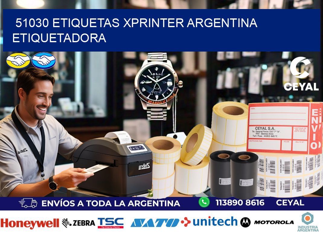 51030 etiquetas xprinter argentina ETIQUETADORA