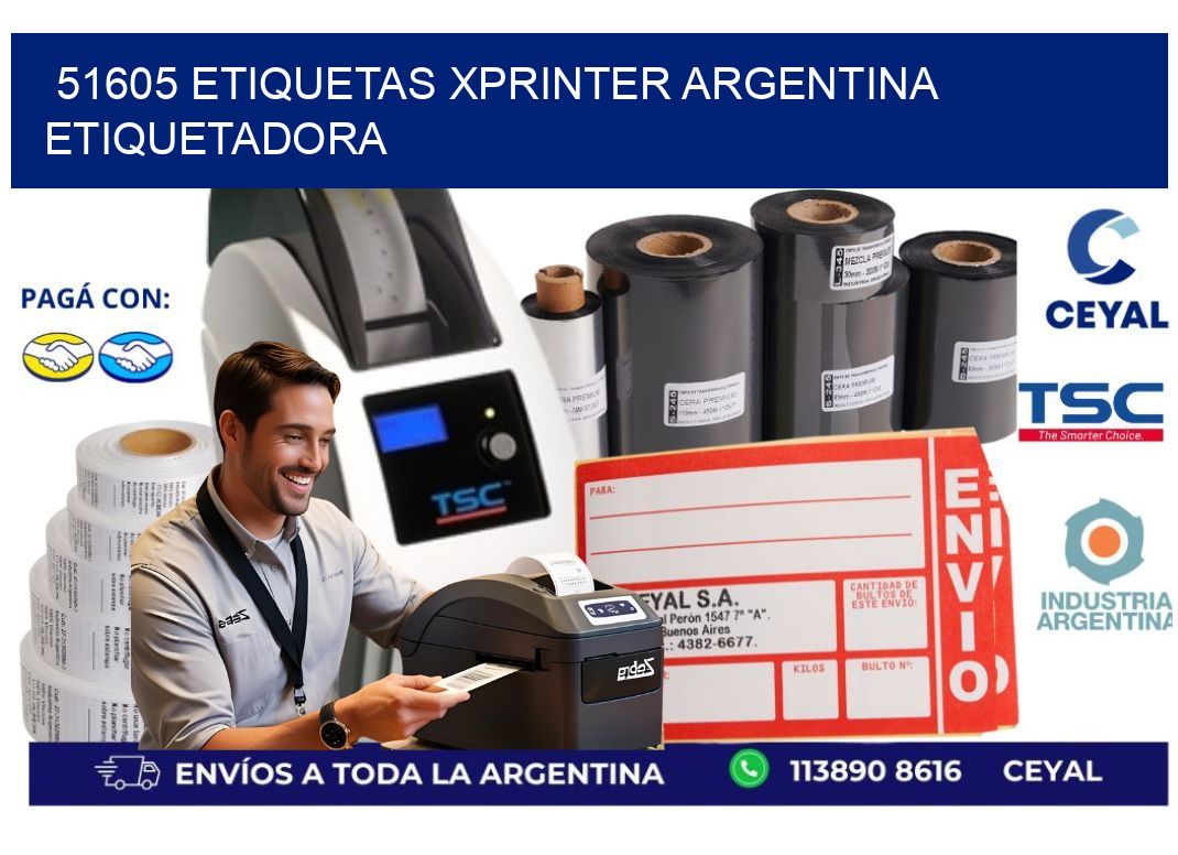 51605 etiquetas xprinter argentina ETIQUETADORA