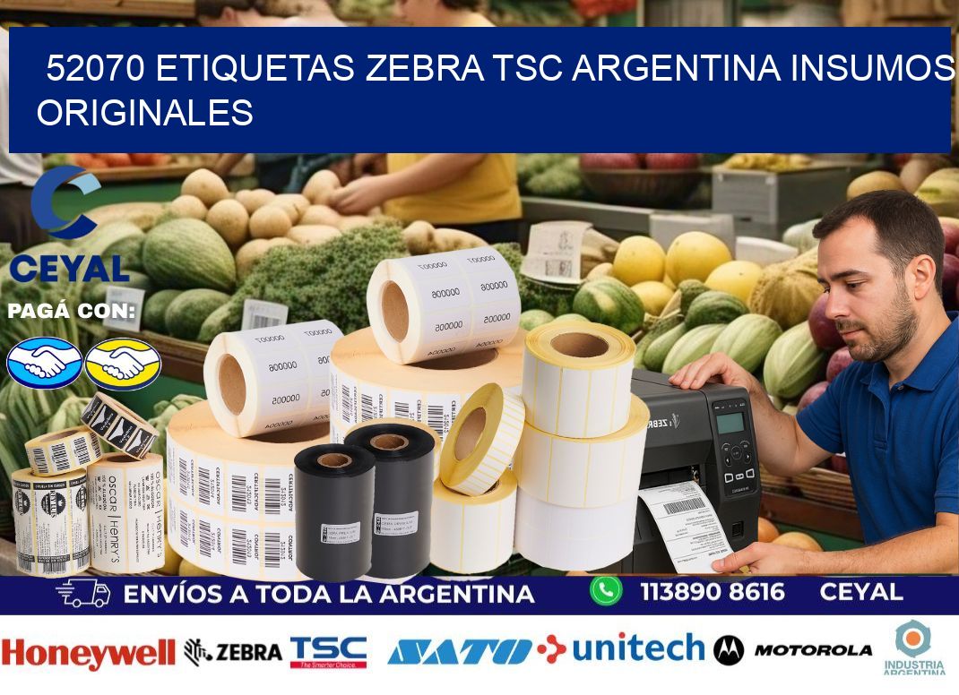 52070 etiquetas zebra tsc argentina INSUMOS ORIGINALES