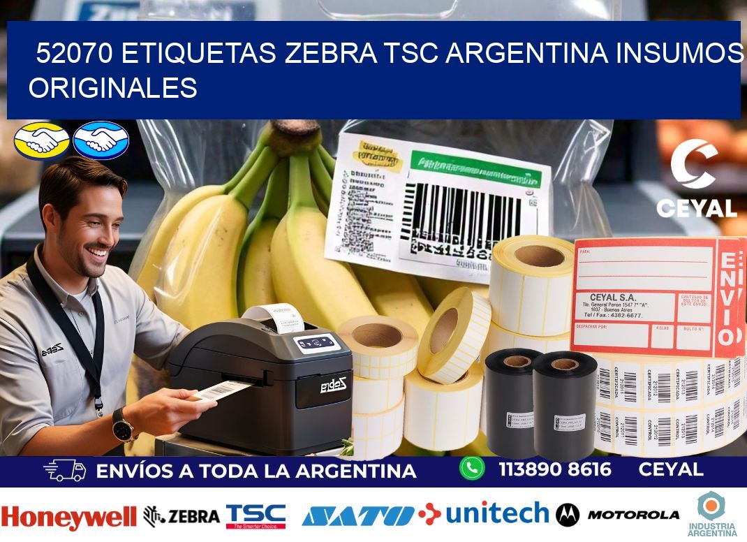52070 etiquetas zebra tsc argentina INSUMOS ORIGINALES
