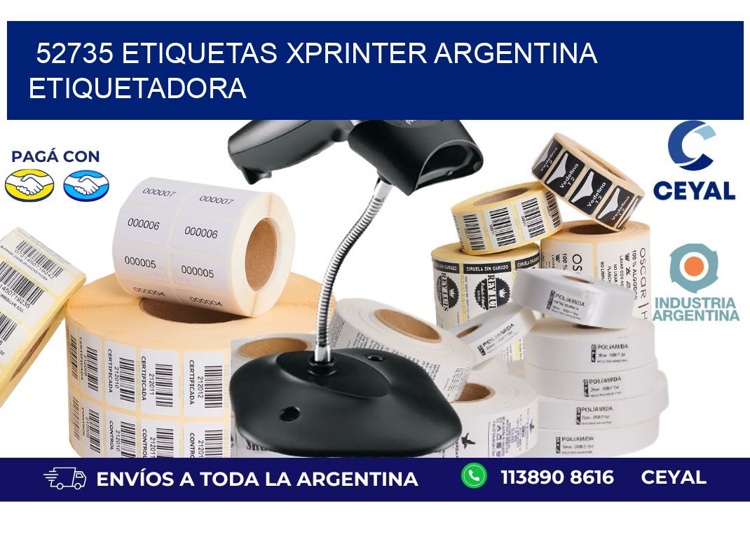 52735 etiquetas xprinter argentina ETIQUETADORA