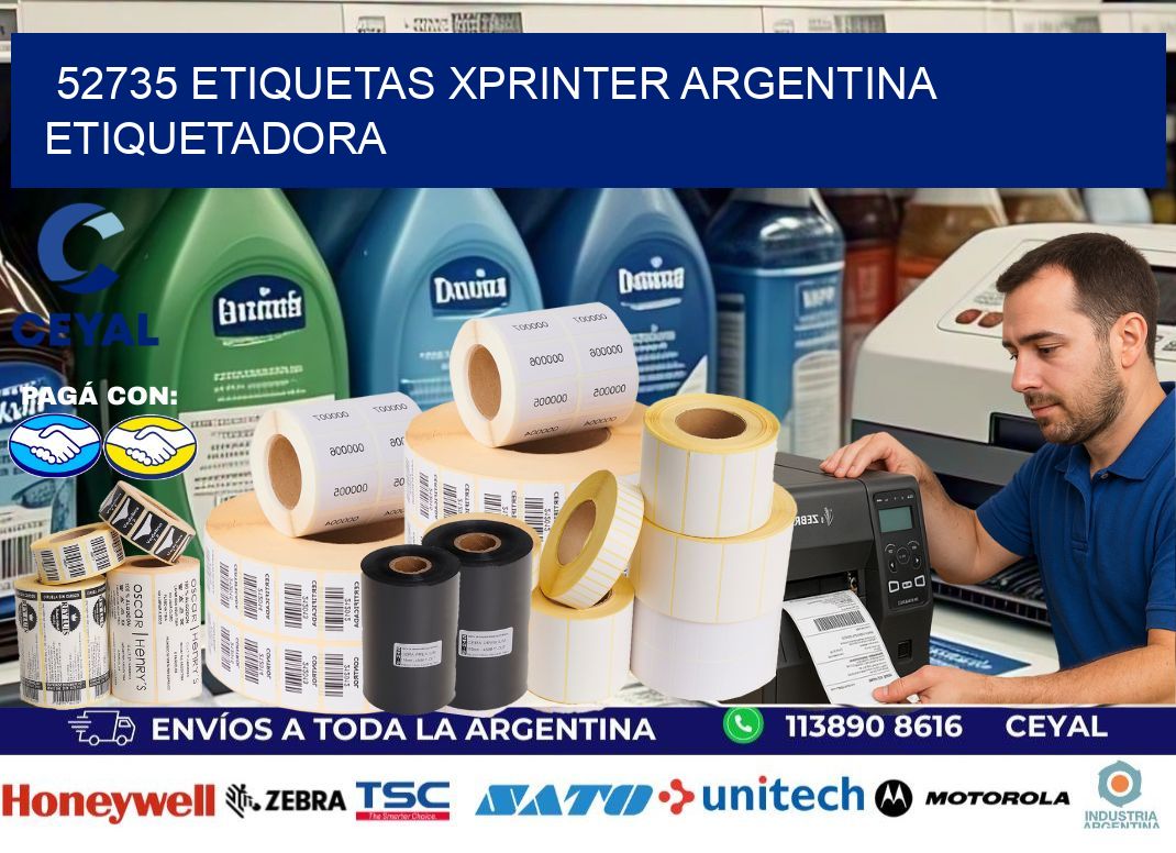 52735 etiquetas xprinter argentina ETIQUETADORA