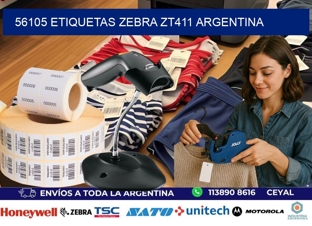 56105 etiquetas zebra zt411 argentina