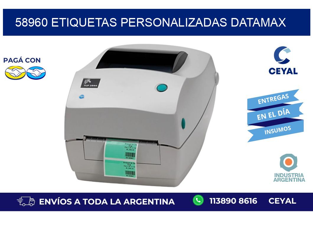 58960 ETIQUETAS PERSONALIZADAS DATAMAX