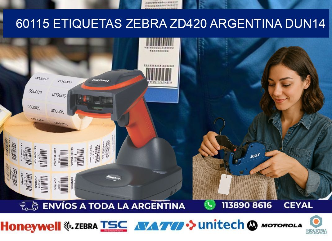 60115 etiquetas zebra zd420 argentina DUN14