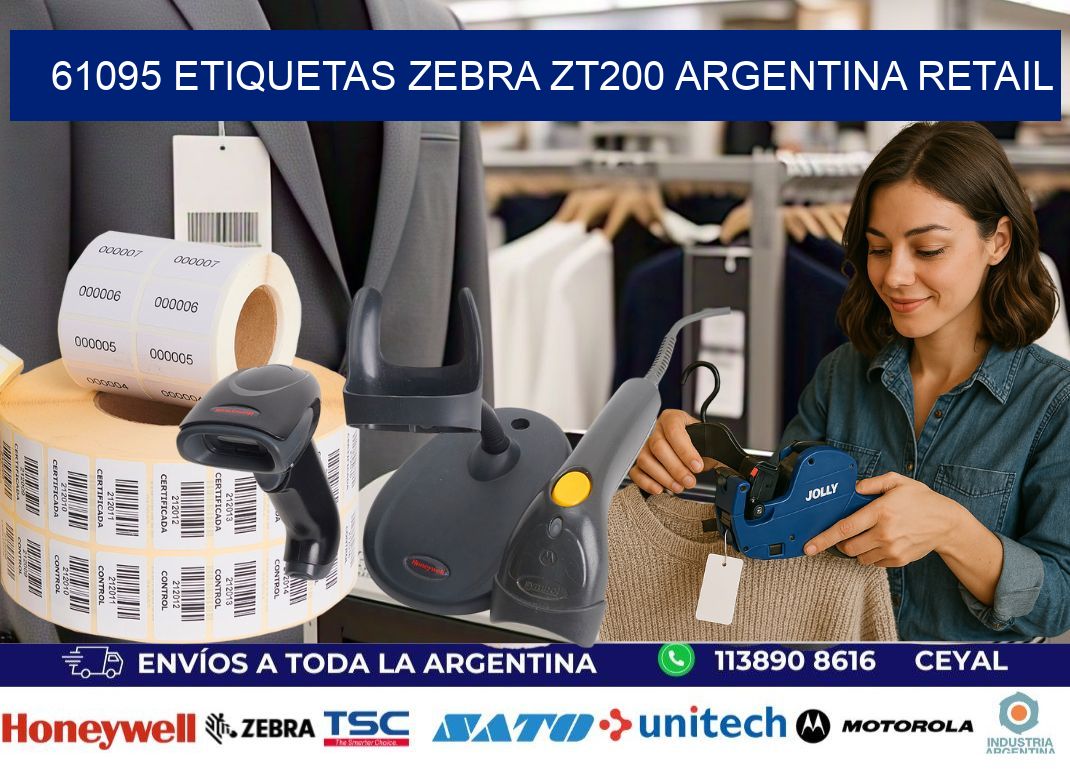 61095 etiquetas zebra zt200 argentina RETAIL