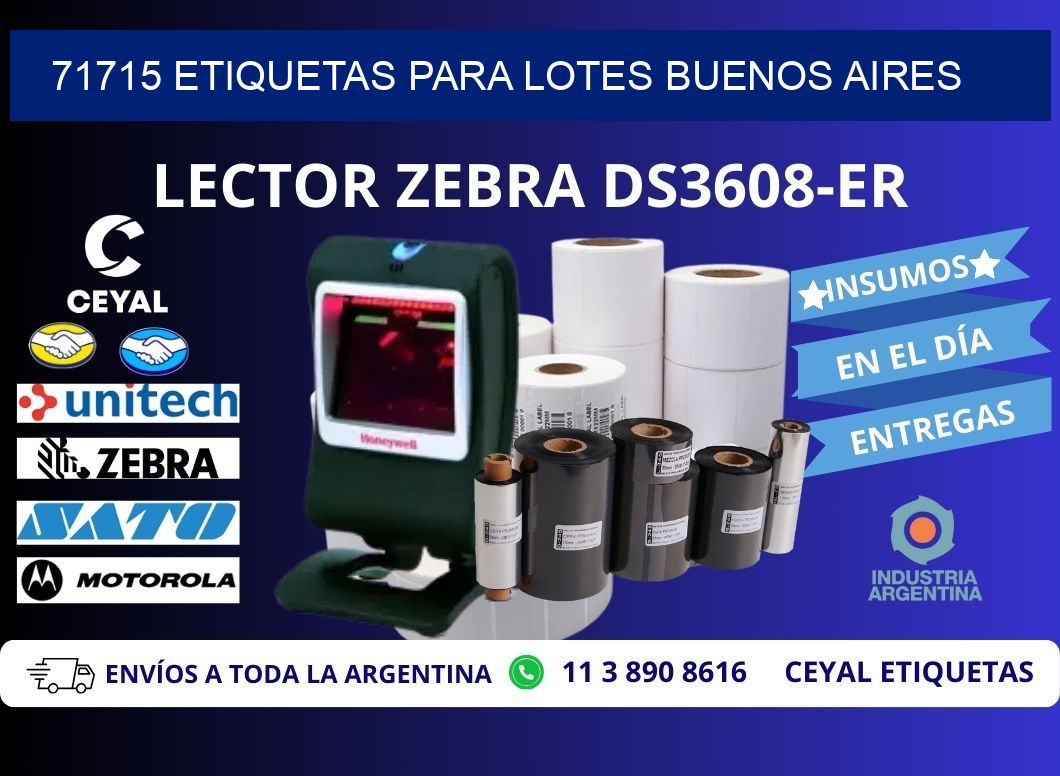 71715 ETIQUETAS PARA LOTES BUENOS AIRES