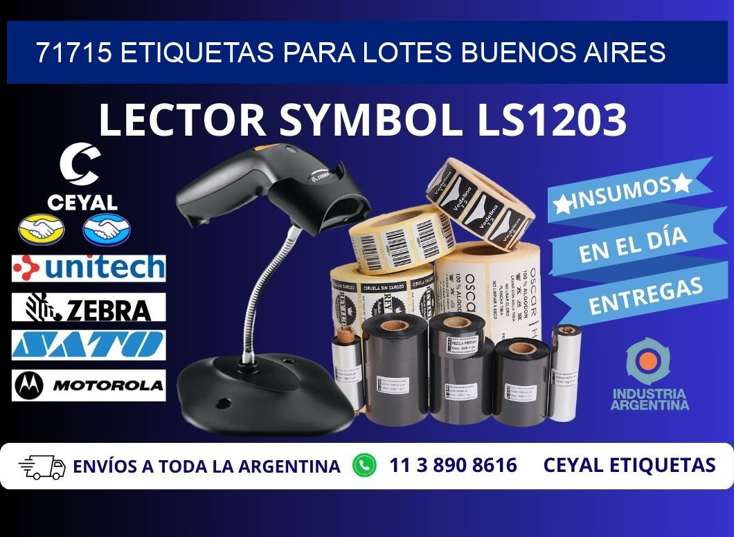71715 ETIQUETAS PARA LOTES BUENOS AIRES