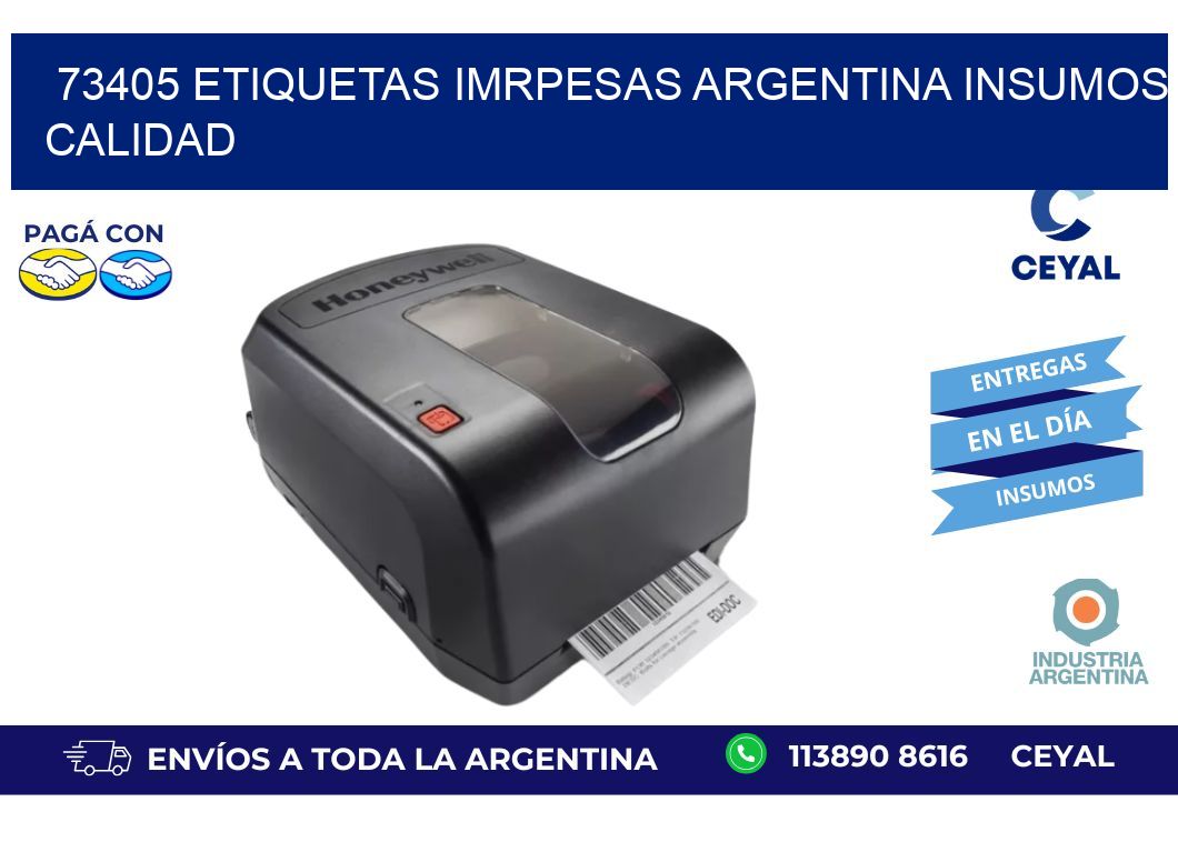 73405 etiquetas imrpesas argentina INSUMOS CALIDAD